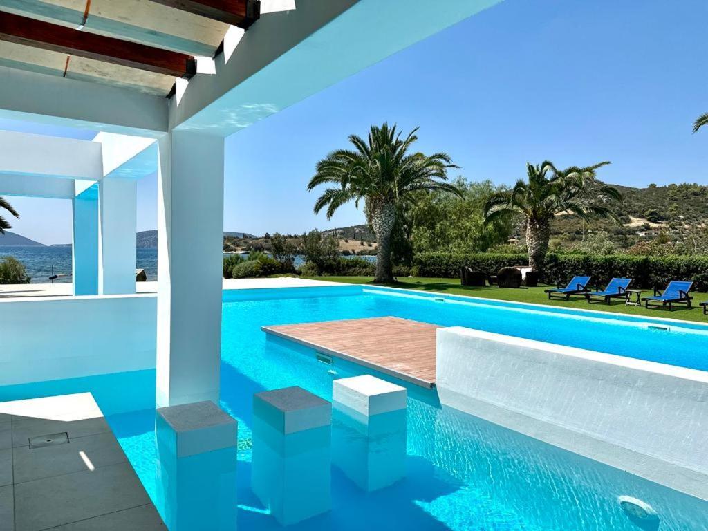 Leblanc Luxurious Beachfront Villa, Gcollectiongr แอร์มิโอนี ภายนอก รูปภาพ